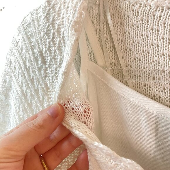 Women's Cotton Solitaire Crochet Beach/Spring Maxi Dress Boho and Elegant - Picture 15 of 16